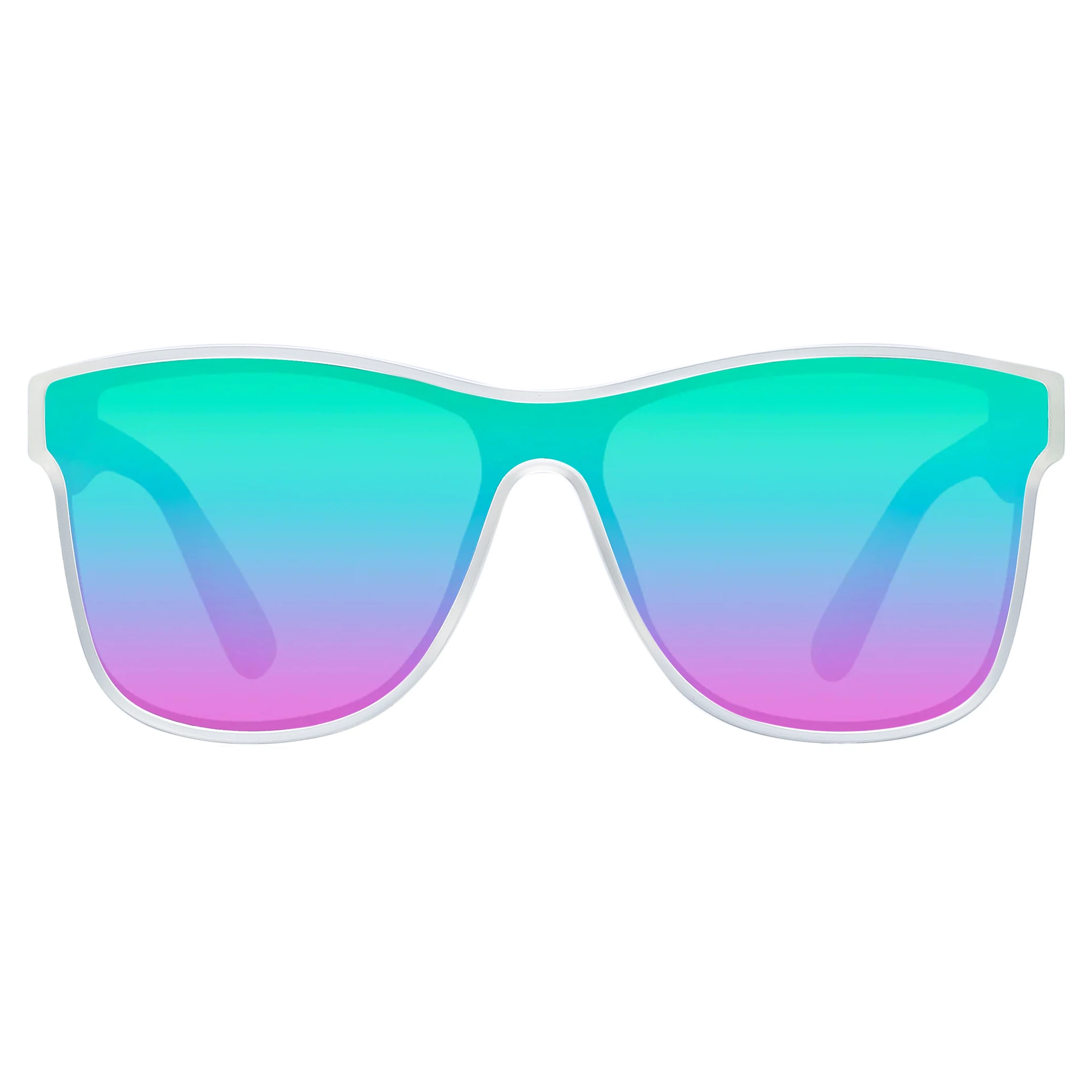Blenders rainbow TR90 OEM polarized gradient mirror lens color women men unisex sunglasses