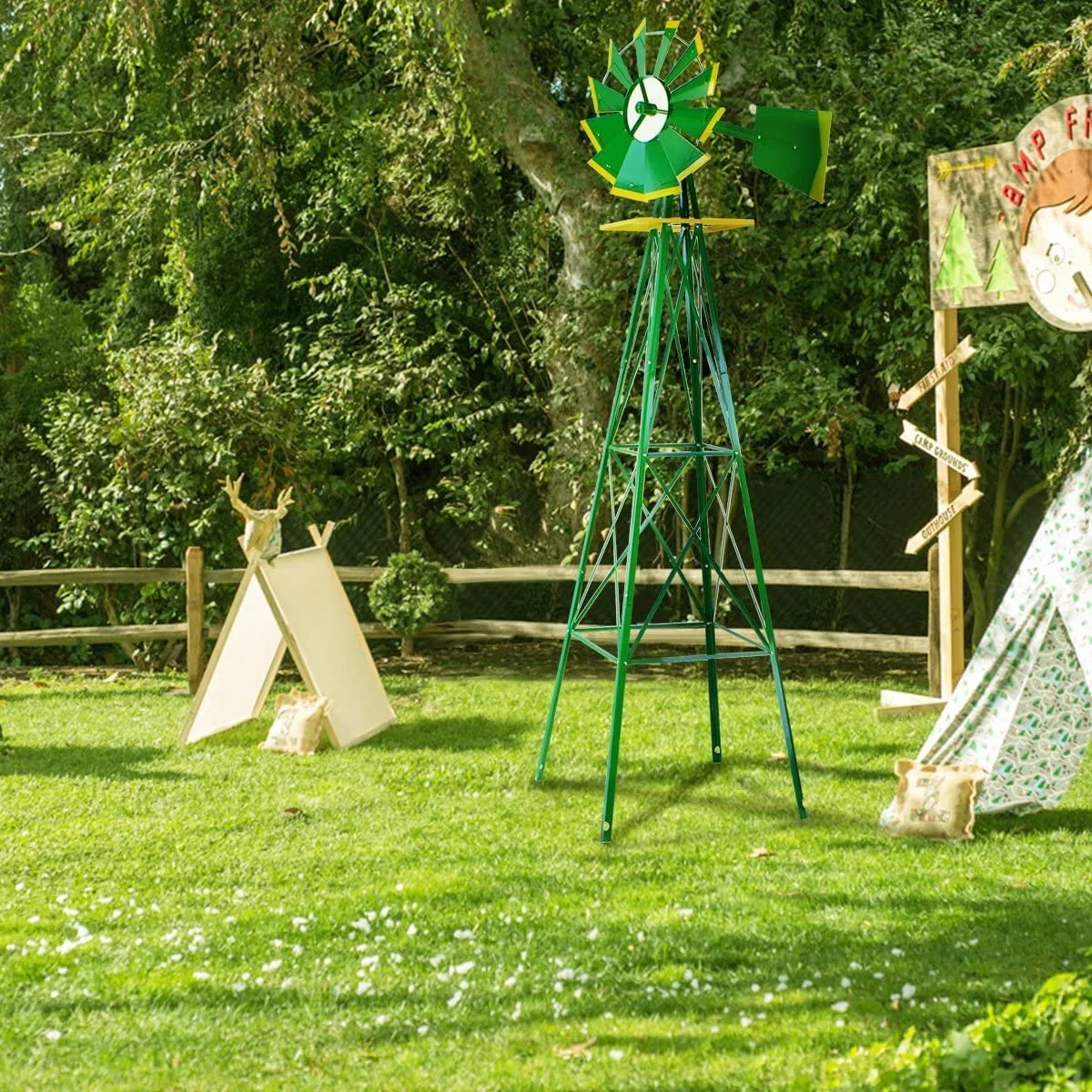 8ft garden Windmill Landscape decoration