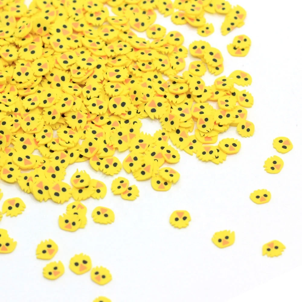 
High Quality Lovely Baby Chicks Animal Slice 3D Polymer Clay Micro Nail Art Design DIY Decorative Nail Patch Accessories 