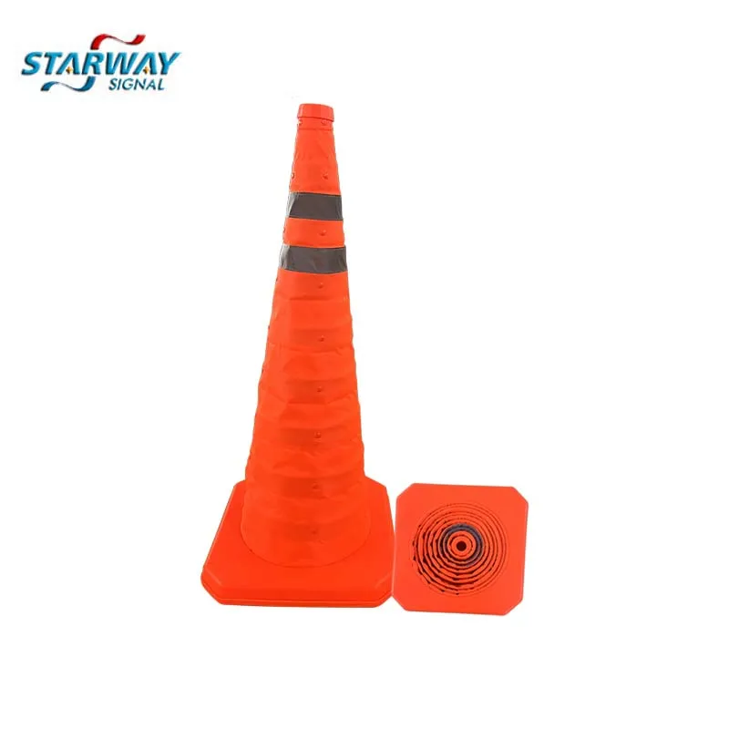 Starway Traffic Cones Suppliers Durable Warning Lights Collapsible Traffic Road Cones Traffic Signal Roadway Safety Signs CN;ZHE