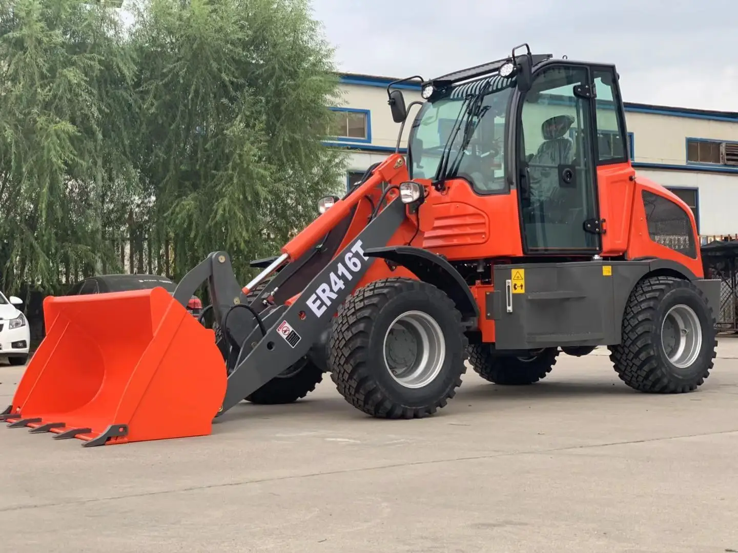  China Everun ER416T 1.6 ton EPA Engine Small Front for Building Machinery Mini Wheel Loader with Hydraulic