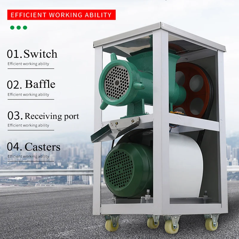 Electric Meat Grinder Broken Bone Machine Grinding Fish Machine Grind Chili Pepper Machine