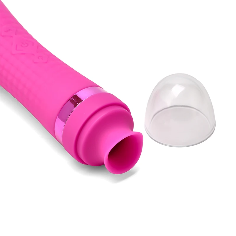 Double vibration sucking masturbation device female AV orgasm vibrator vagina massager adult sex toy