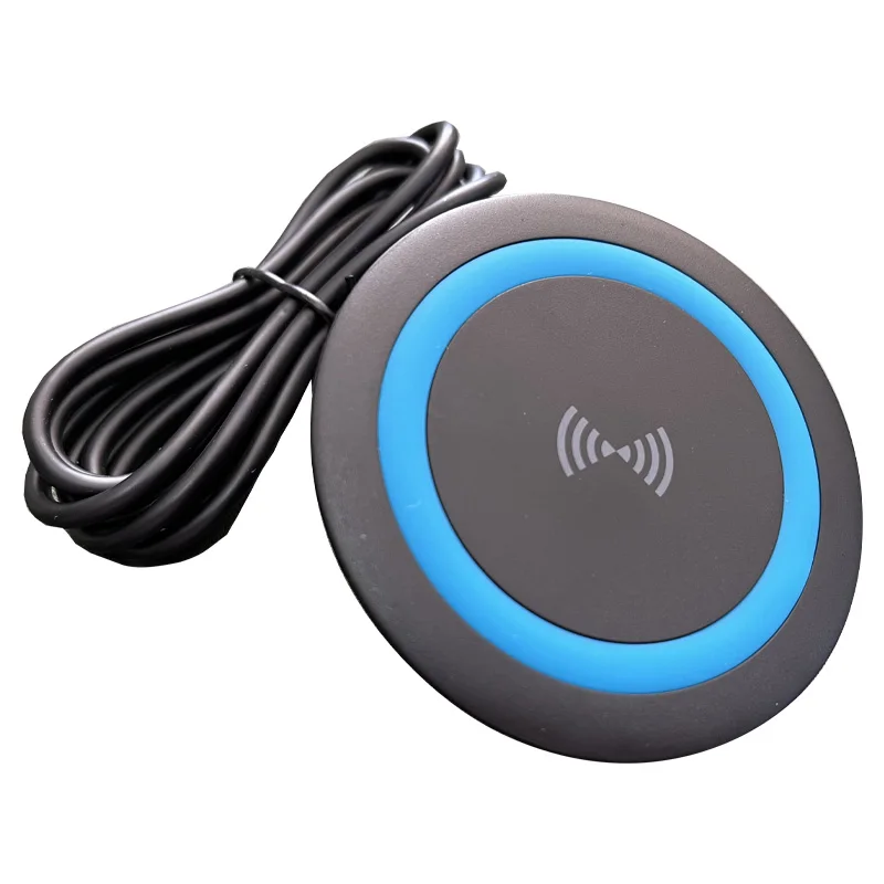 Embedded  Desktop Wireless Charger Invisible Simple Hidden Grommet Power Wireless Charging for All Phones with Wireless Charging