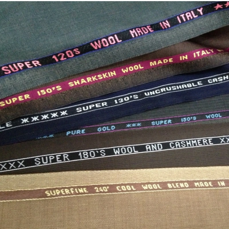 Popular products 2024 viscose nylon fabric woven tergal tr fabric with english selvage for man suit