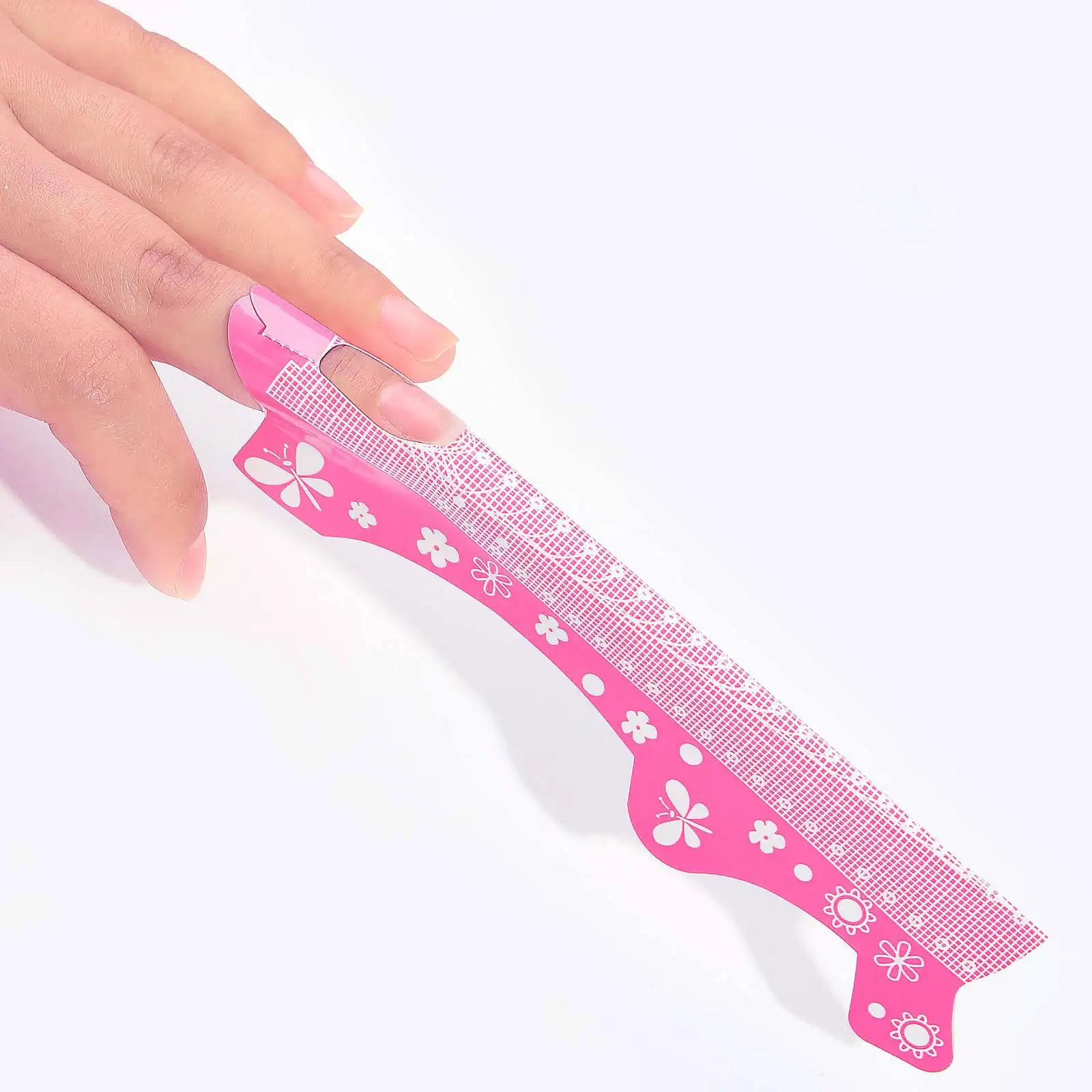 EYL Custom Logo extreme Pink roll Paper Nail Art Extension Mold Strong Soft Gel acrylic long Dual nail Forms with Scale