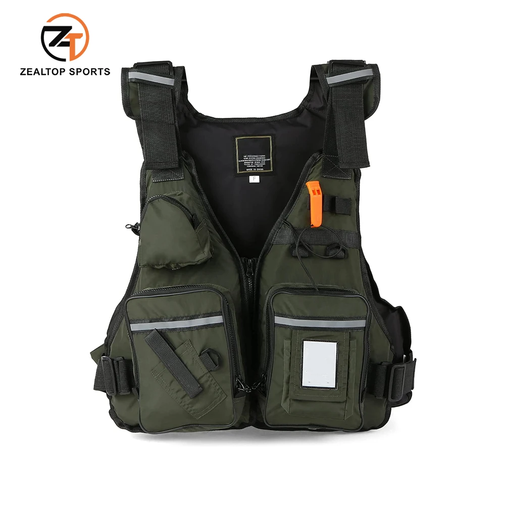 Универсальный жилет для плавания на открытом воздухе катания лодке лыжах костюм выживания спасательный из полиэстера взрослых и