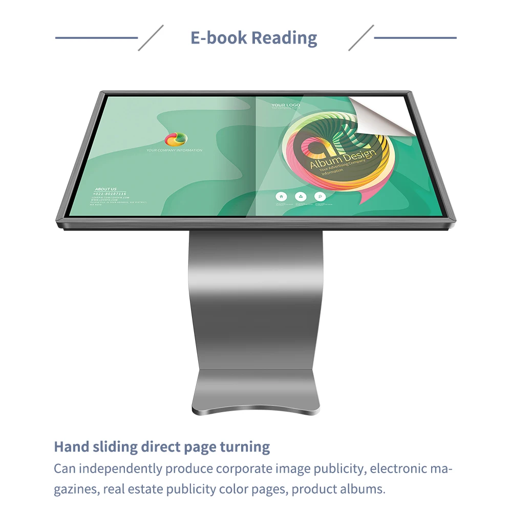  4K контроллер 65 75 дюймов инфракрасный емкостный напольный автономный интерактивный цифровой экран