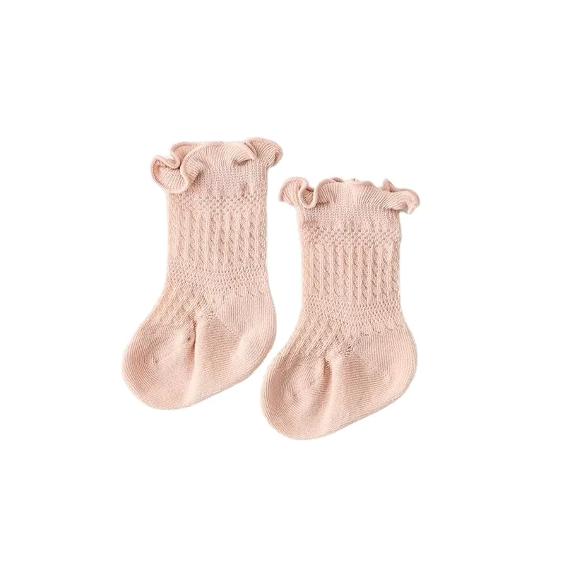 Socks supplier Good quality ankle cotton customer lady size pink/white/green/yellow kids dress socks with big flower