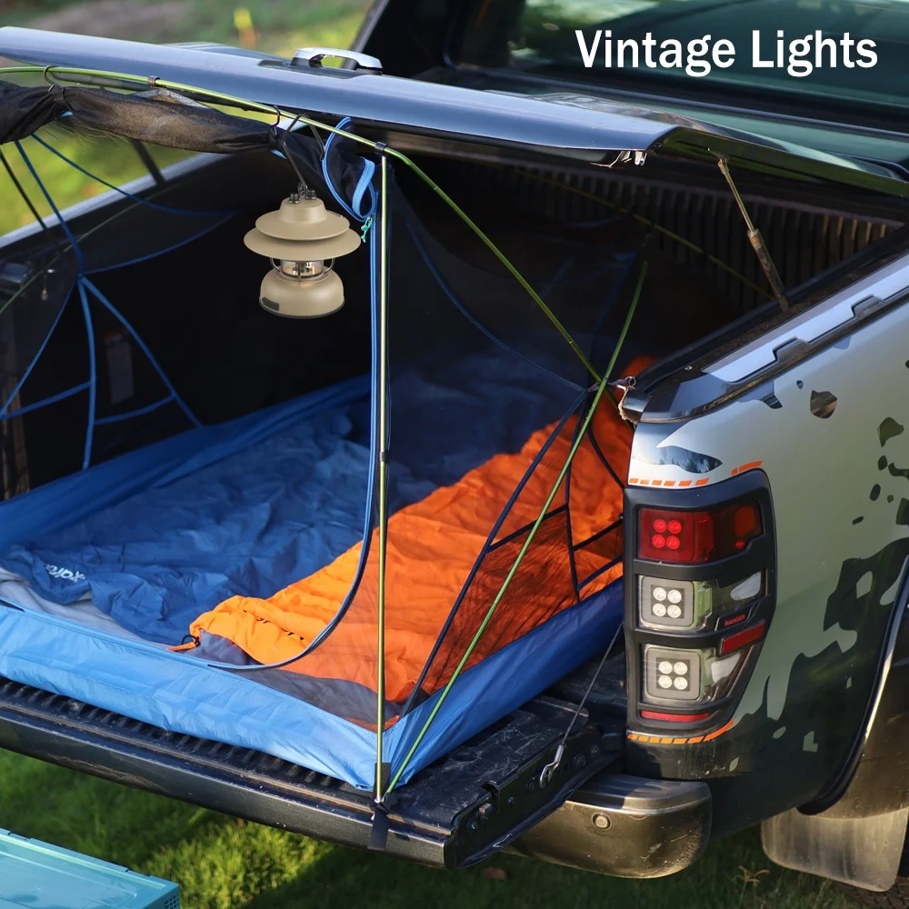 New retro outdoor portable hanging portable installation LED tent camping light Portable USB rechargeable LED night light