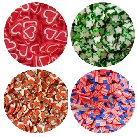 American flag sliced star fruit pentagram monkey love polymer clay slime various accessories