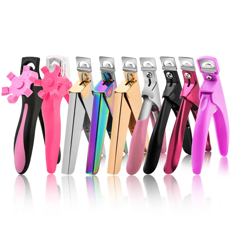 Straight cut stainless steel U-shaped nail clipper DIY extended nail clipper with positioning and shaping nail tool