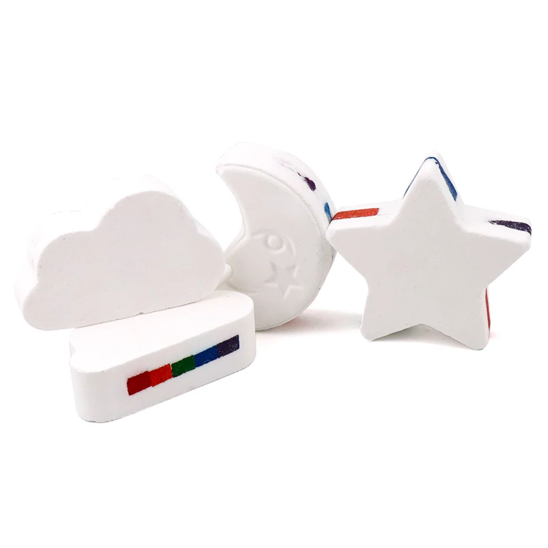 Custom Packing 100% Natural Ingredients Spa Colorful Cloud Rainbow Bath Bomb for Bubble