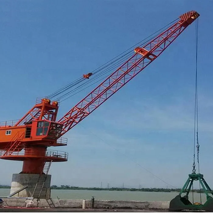 Морской рельсовый Тип мобильный пьедестал портальный кран 50Ton для продажи