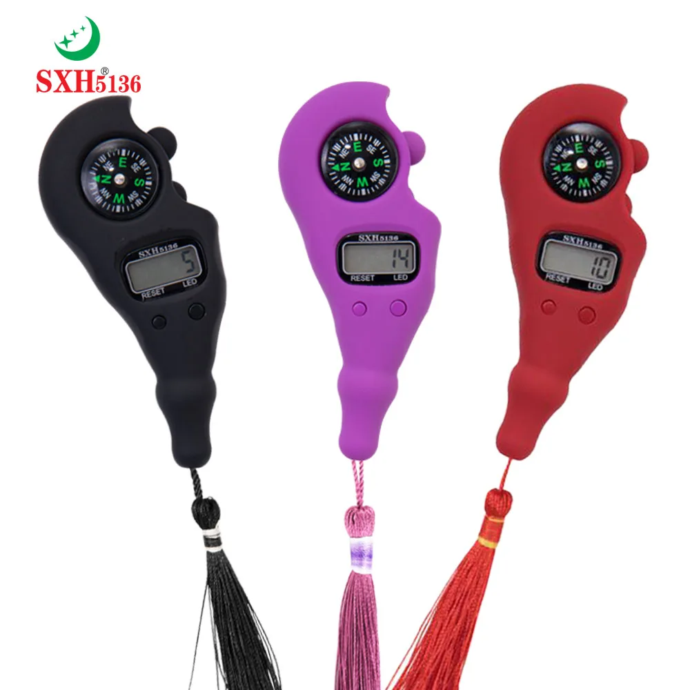 SXH5136 Factory Wholesale Electronics Digital Tally Counter with LED Compass  Tasbih Digital Bead Rosary