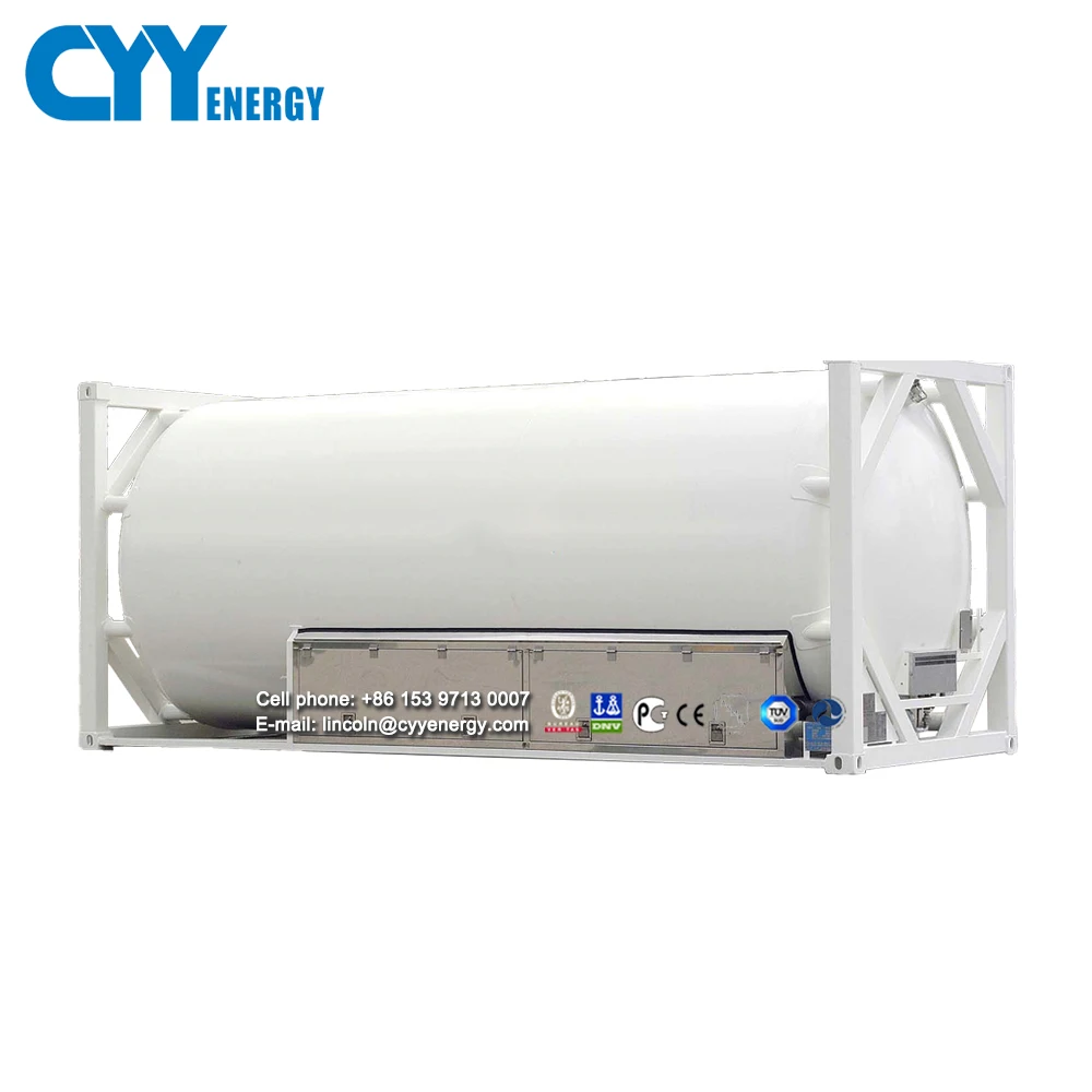cryogenic transport tank container iso tank ASME standard liquid gas tank container