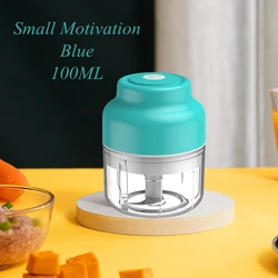 garlic chopper garlic masher USB charging 100ML/250ML plastic kitchen garlic cutting machine Stainless steel blade 80W  mini gar