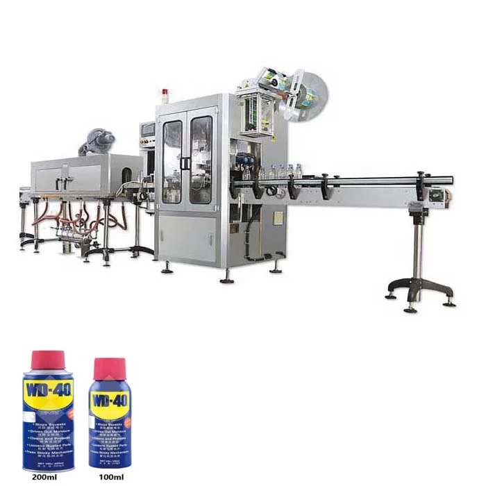 Пустой Спрей может усадиться машина для нанесения этикеток аэрозольная краска банки термоусадочный рукав аппликатор с spay