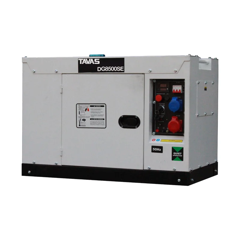 TAVAS 6.5 KW Silent diesel generator price electric start single or three phase