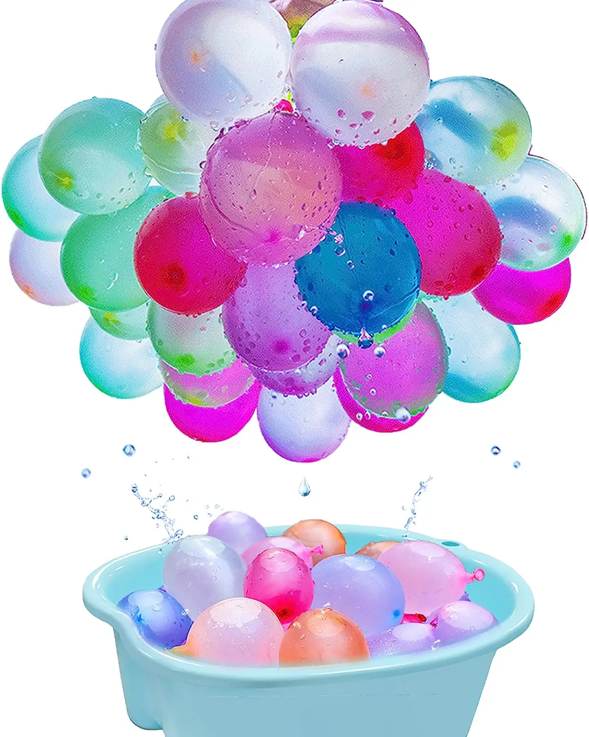 Colorful big water balloons on sale Reusable water balloons The children had a water fight