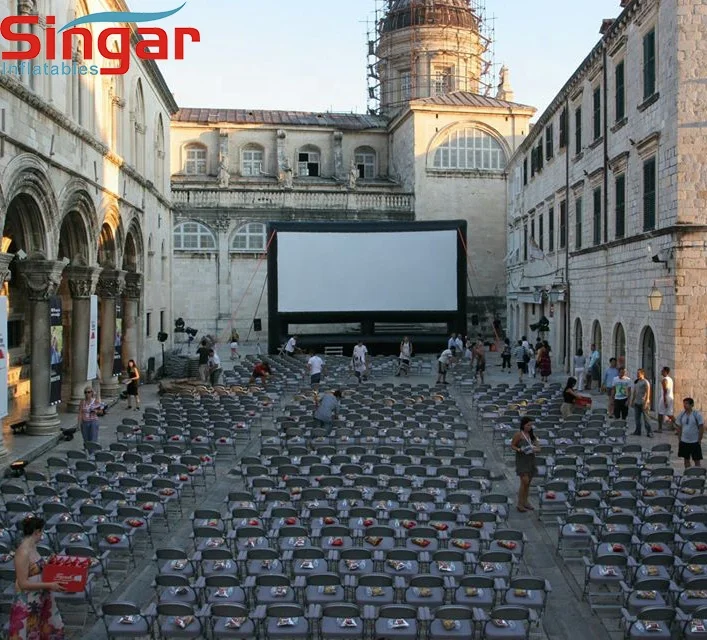 10x5.6m Advertising inflatables outdoor movie screen cinema 33ft outdoor