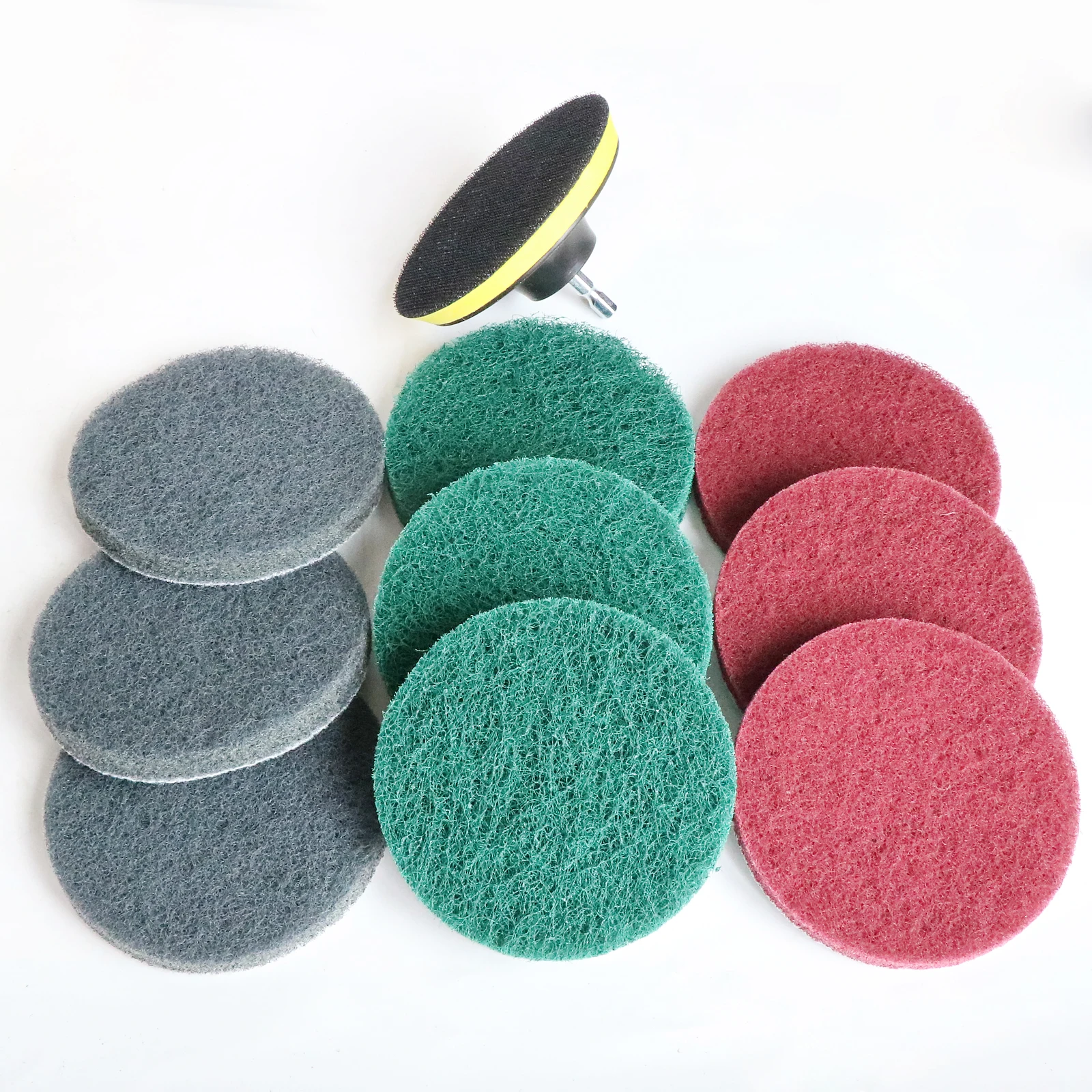 Factory Direct Sales Scouring pad Colorful Round shape 4 inch Industrial scouring pad