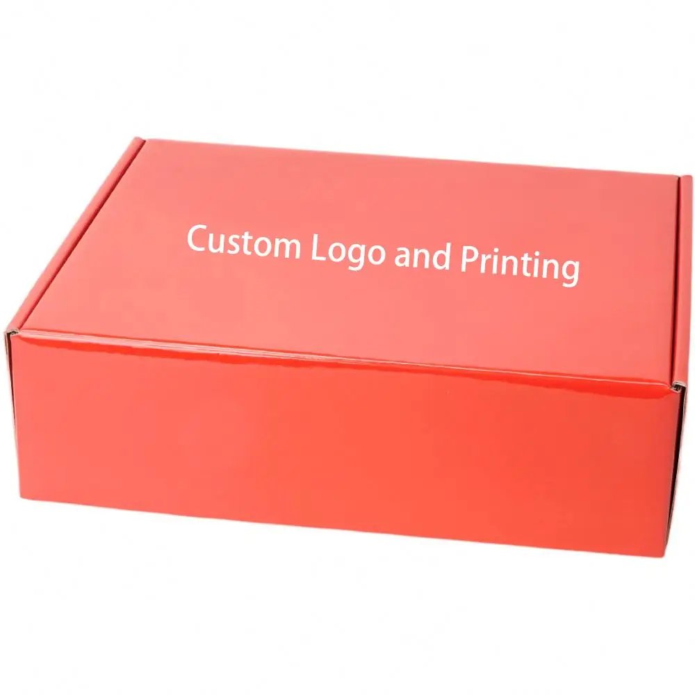 Luxury Hard Paper Shipping Mailer Boxes Gold Foil Custom Corrugated Cardboard Clothing Packaging Logo Box