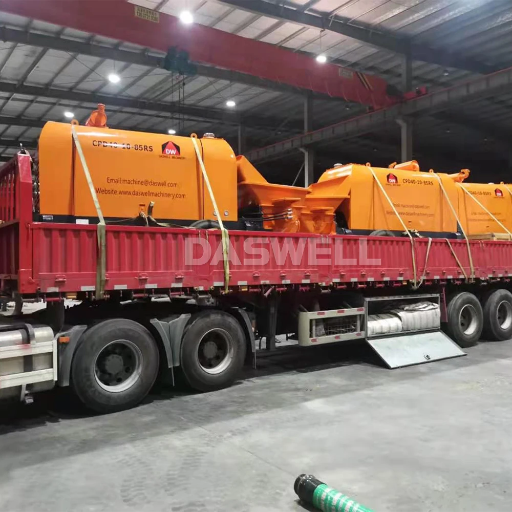 mobile cement mortar pump small diesel portable concrete pump for cement pumping