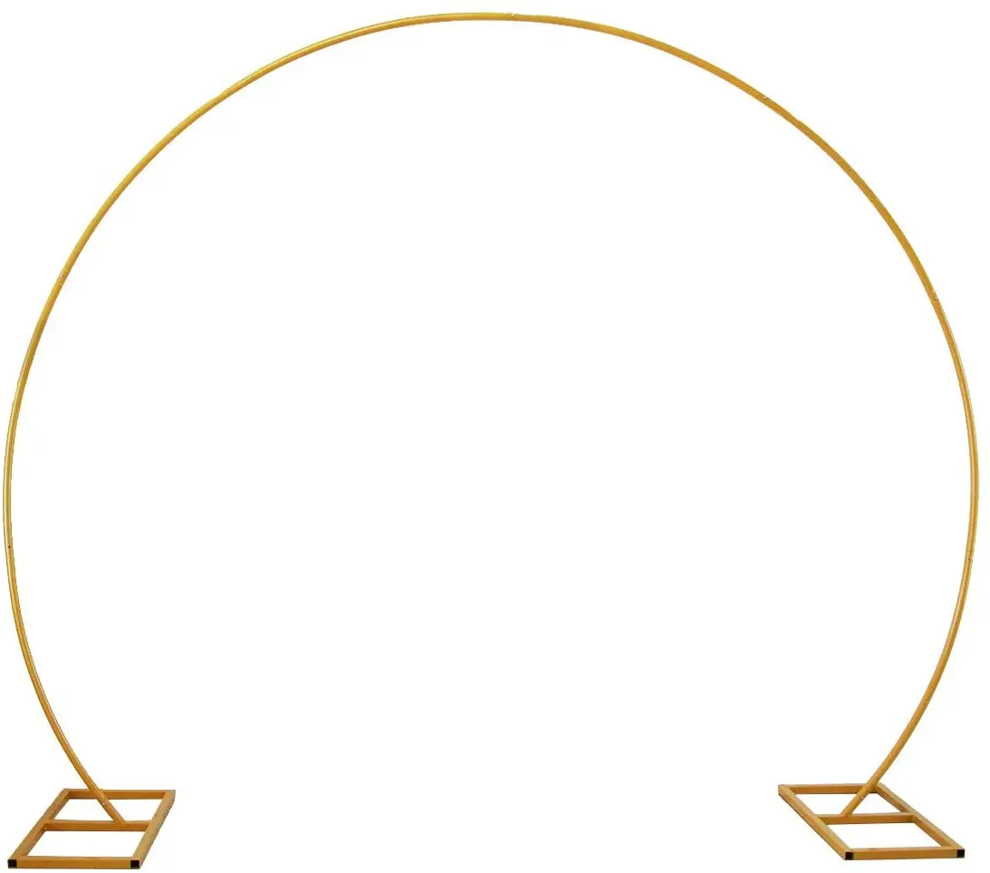 
Large Golden Metal Circle Balloon Wedding Arch For Birthday Wedding Graduation Decoration And Event Party Supplies 
