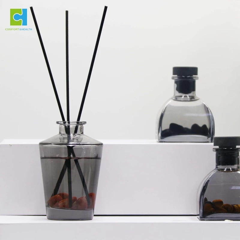 Color Flameless Essential Oil Reed Diffuser Bottle Luxury Crystal Reed Diffuser Incense Air Freshener Diffuser