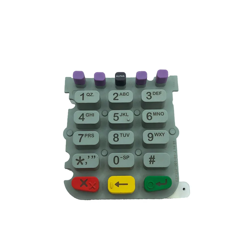 Силиконовая резиновая клавиатура для Verifone Vx510 Vx670 Vx520 Pos терминал. VX690 VX675