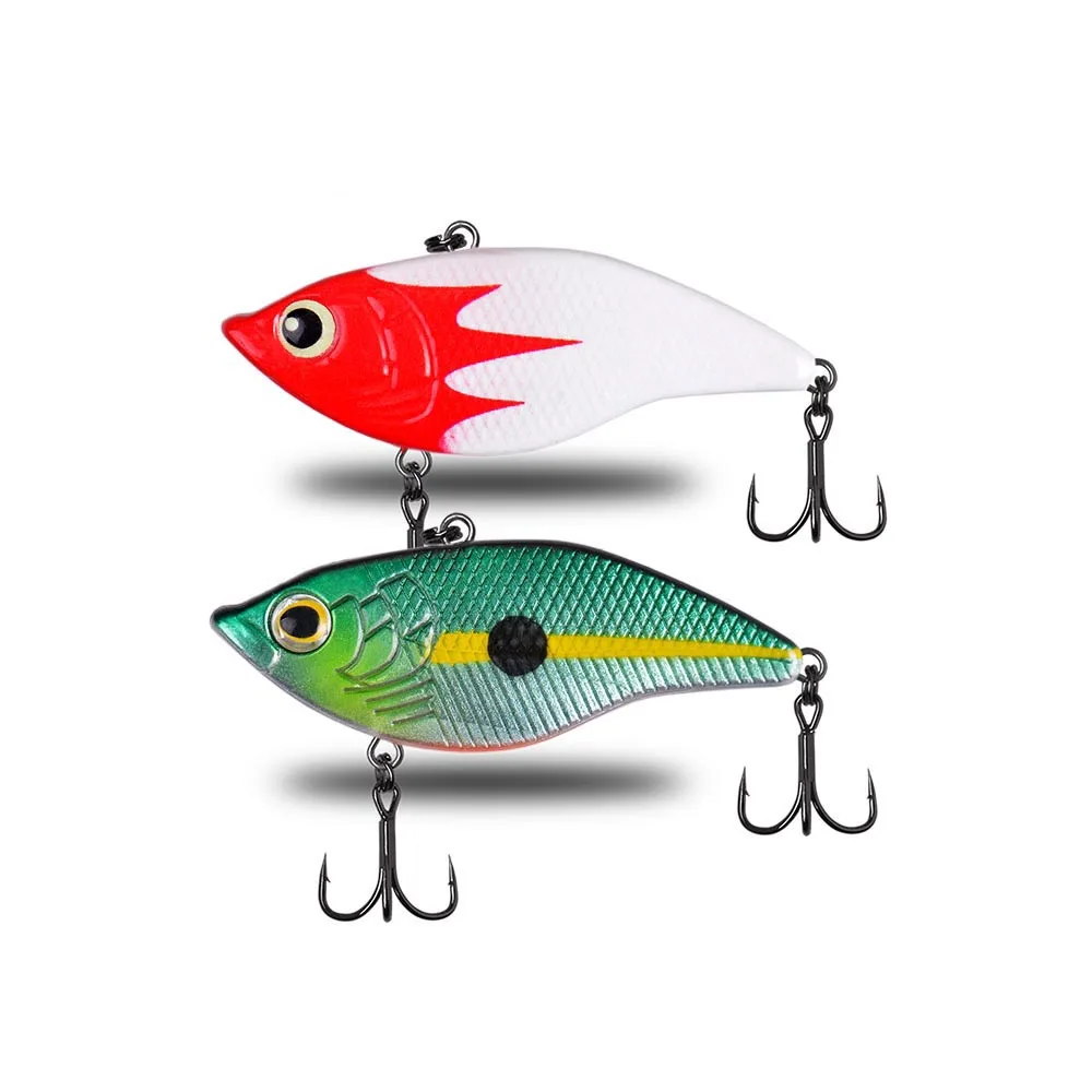 WHL022  Metal VIB Lure Spoon Fishing Baits 14g 5cm Wobblers Spinner Hard Bait Swimbait Tackle VIB Fishing Lure
