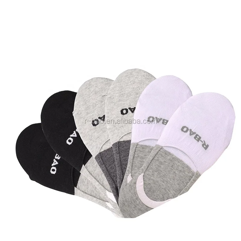 wholesale cotton silicon gel heel socks men no show socks invisible socks