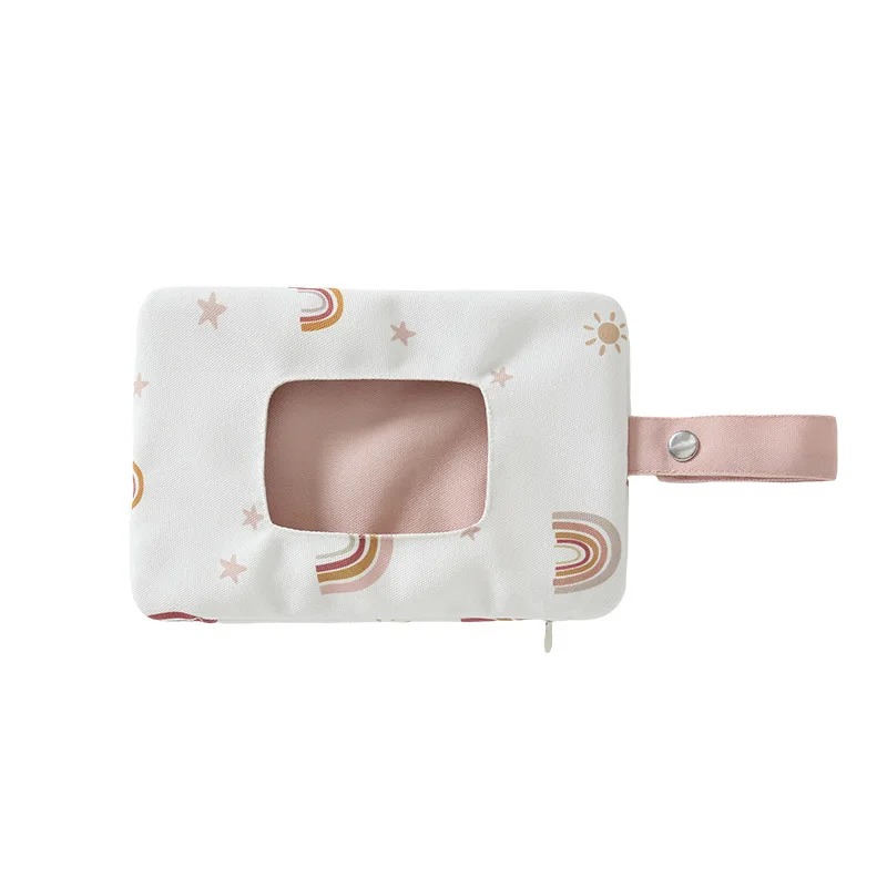 Storage bag Pull-out are convenient for carrying a foldable hanging travel polyester cartoon cute Diaper Wipe Bags