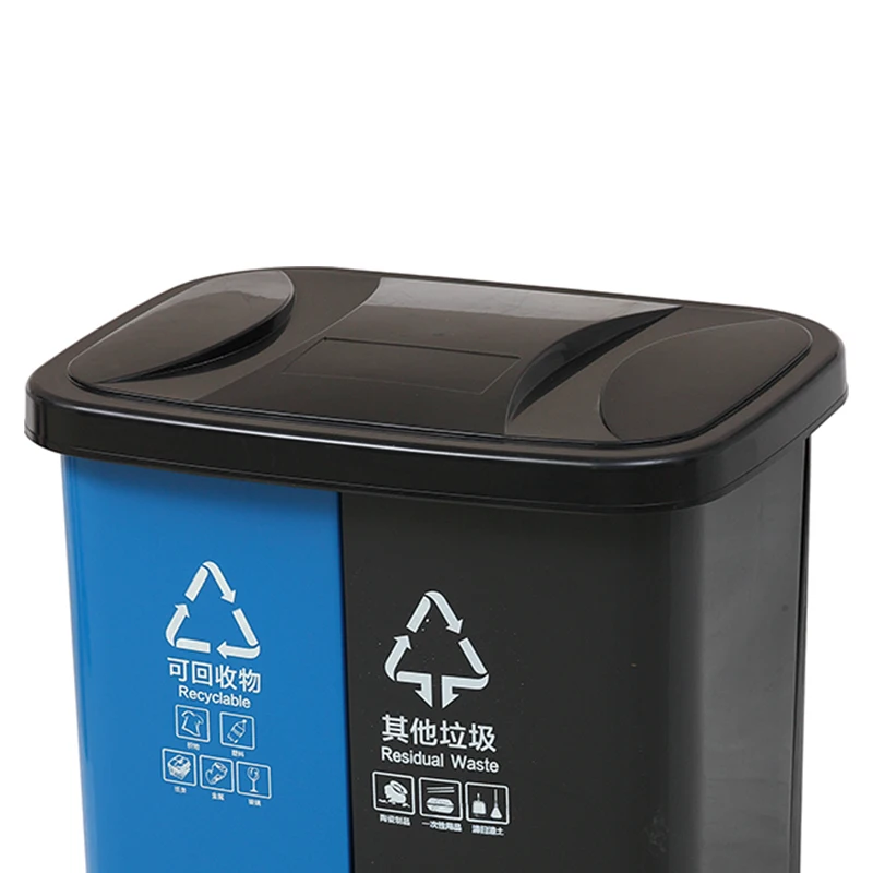 wholesale items dustbin 40L plastic bin partition dustbin