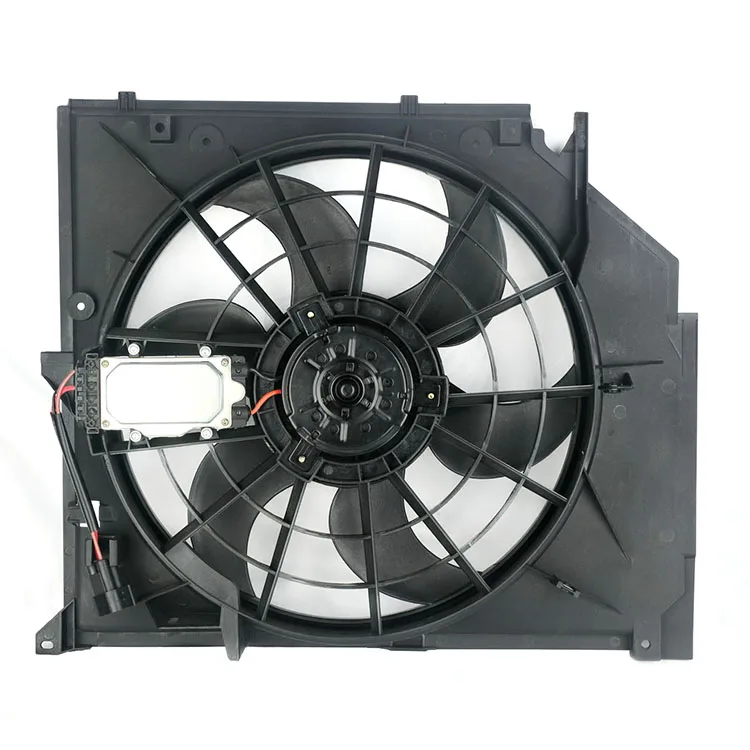 Electric Auto Parts Radiator Cooling Fan 17117525508 17117561757 Radiator Fan Control Module For E46 Engine Cooling Fan