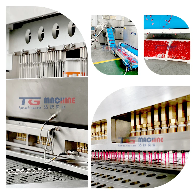 High depositing speed rings jelly gummy making machine skittles sour candy making machine small jelly ball making machine