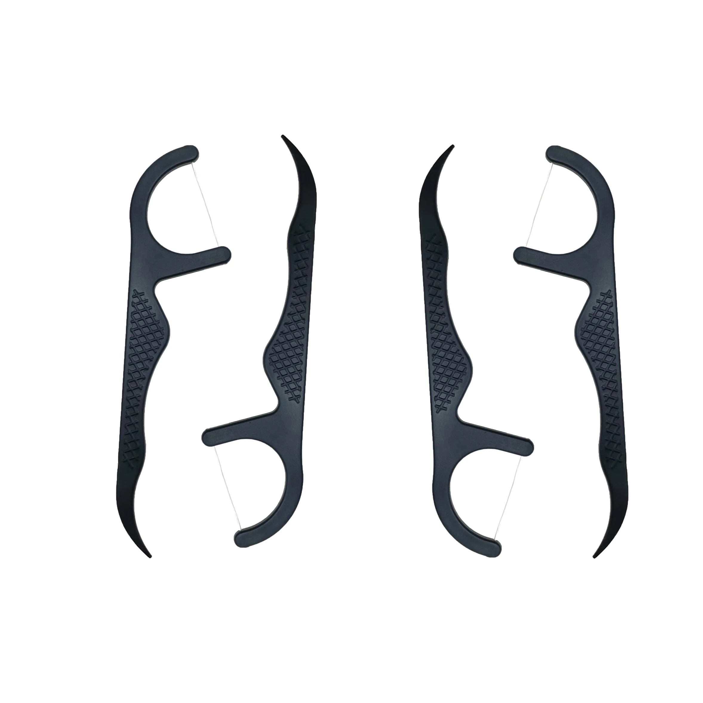 Wholesale Eco Biodegradable Oral Plastic B Dental Floss Picks Individually Wrapped Toothpick