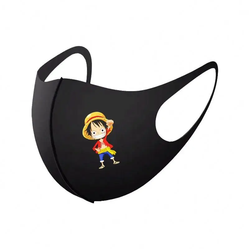 Mask Anime One Piece Naruto Mask Cotton Street Sports Half Face Daily Masks Uchiha Sasuke Orochimaru