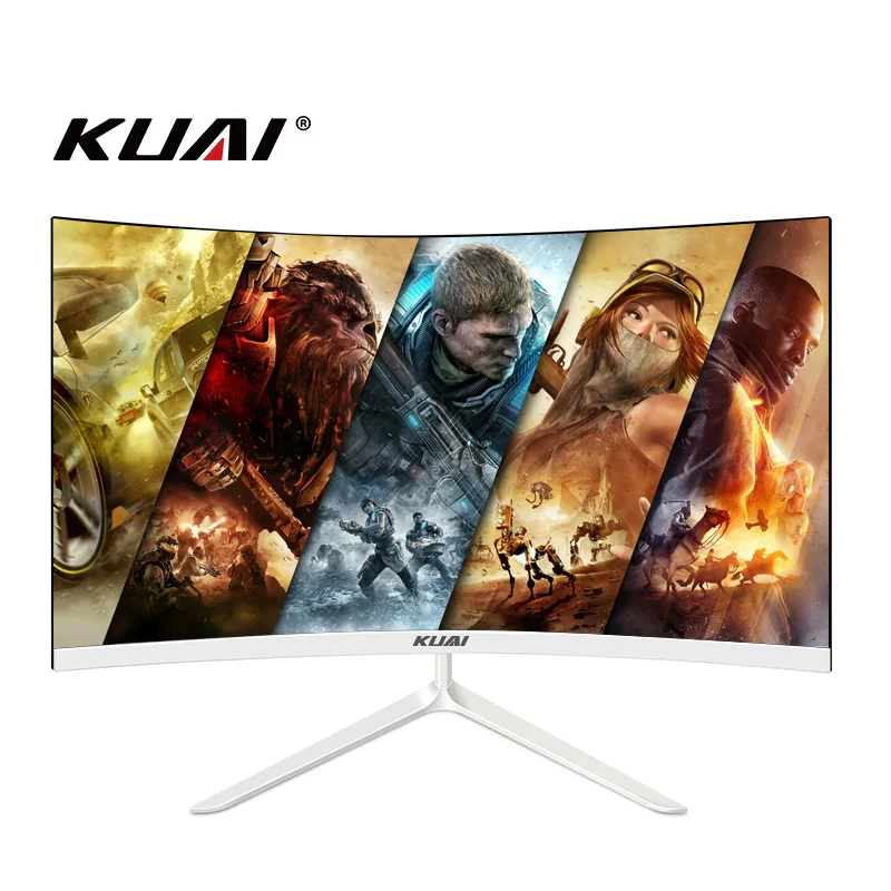 24 27 inch Super Wide Screen 75Hz 144Hz Curved Led Computer Gaming Monitor Customized Desktop PC Monitors