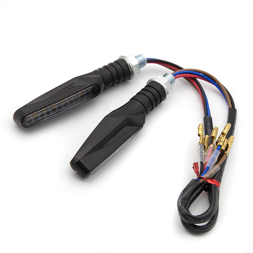 4 Wires LED motorcycle amber turn lights universal