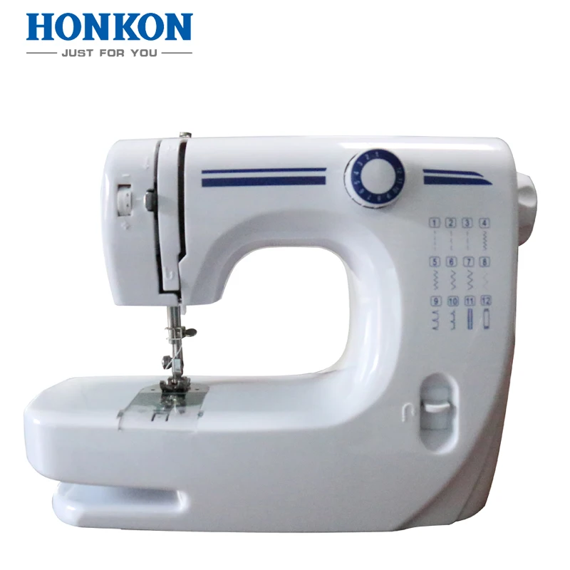 HK-608 Household Sewing Machine Multi Functional Mini Single Needle Easy to Operate 12 Types Stitch Patterns