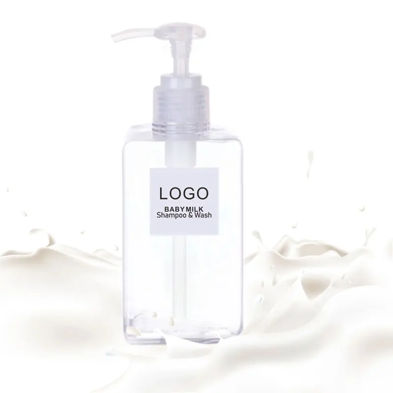 Oem/Odm Customized private label bottle shower gel baby milk  organic body wash shampoo