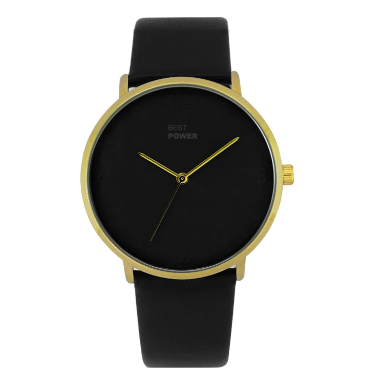 2022 Latest Genuine Leather Brass Men Watch OEM Quartz Watch Case