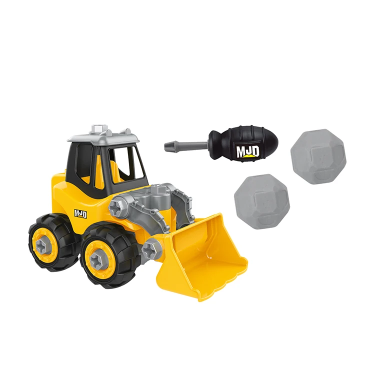 Engineering team DIY truck toys and educational child toys games for kid with drill and figure