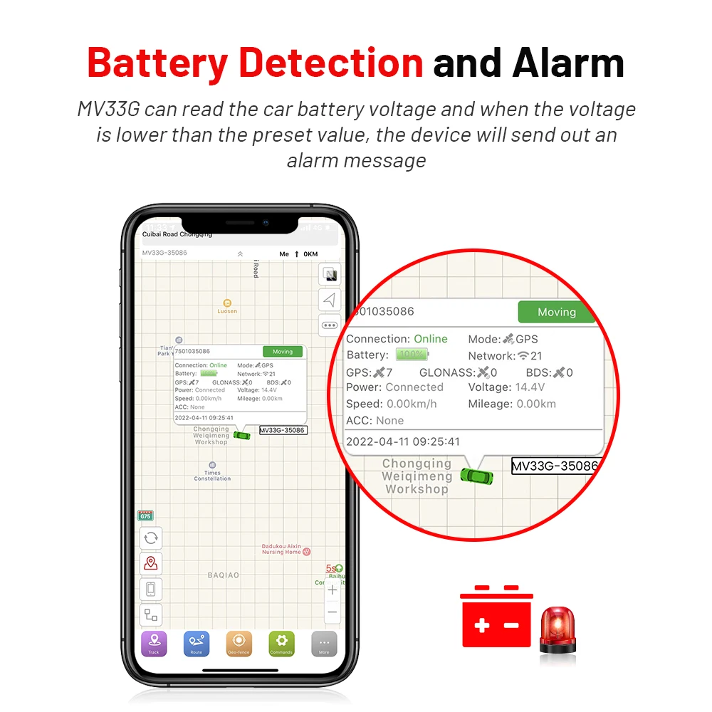 Micodus MV33G Plug And Play ACC Обнаружение мини-локатора автомобиля Gps отслеживающее устройство карта Google Obd порт 4G Obd2 трекер