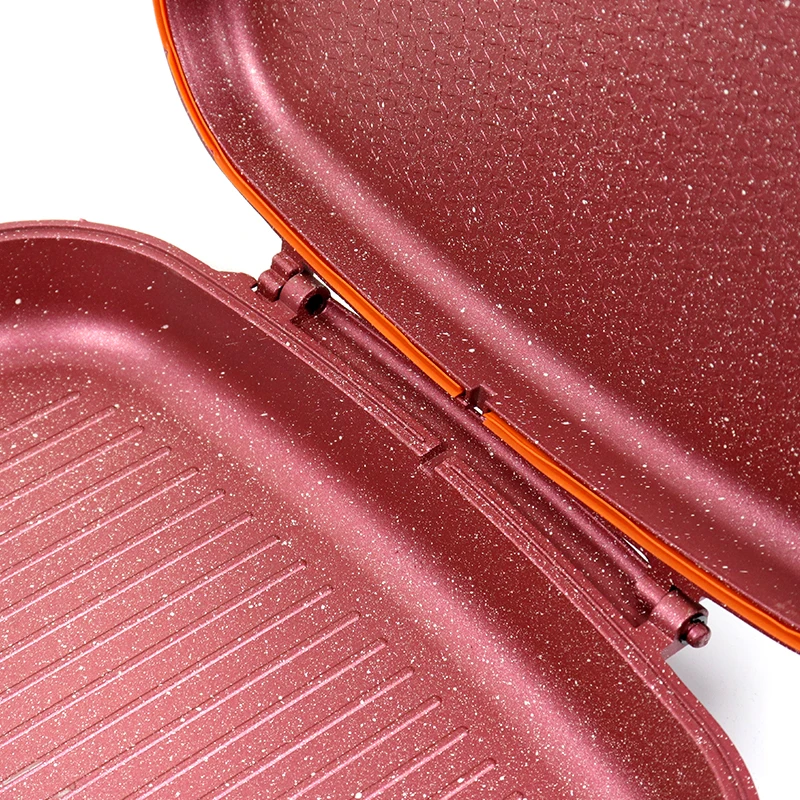 
Factory sales Cheaper customizable aluminum die cast baking double grill pan 