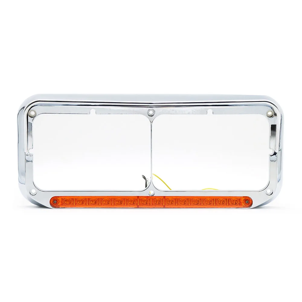 T660 Dual Rectangular Headlight Bezel comercial heavy truck parts from china