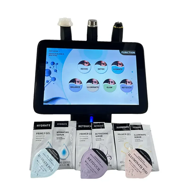 Wholesale 3 in 1 CO2 Bubble Facial Skin Regeneration Exfoliating Capsules Whitening RF Lifting Jet Peel Beauty Machine