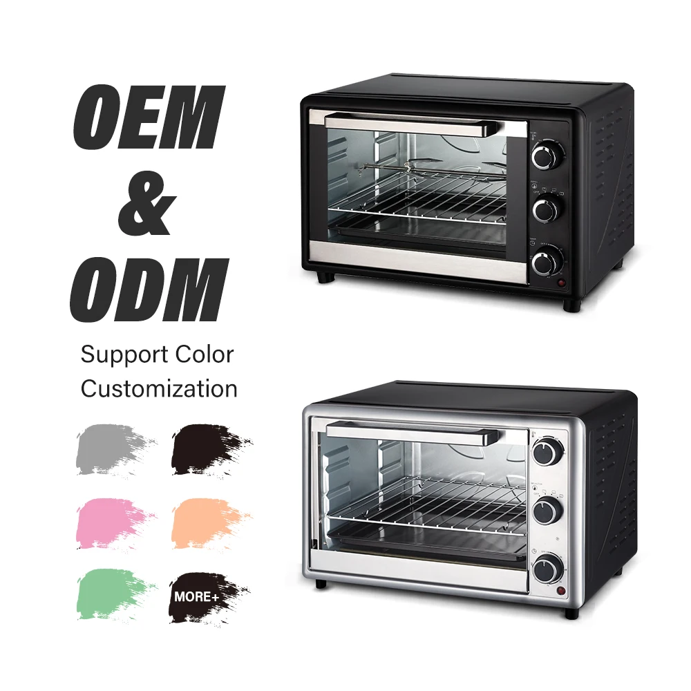 Best Selling 48 Liter Electric Mini Oven Chicken Rotisserie & Air Frying Cooking Features Economical Price for Cake Bread Ovens